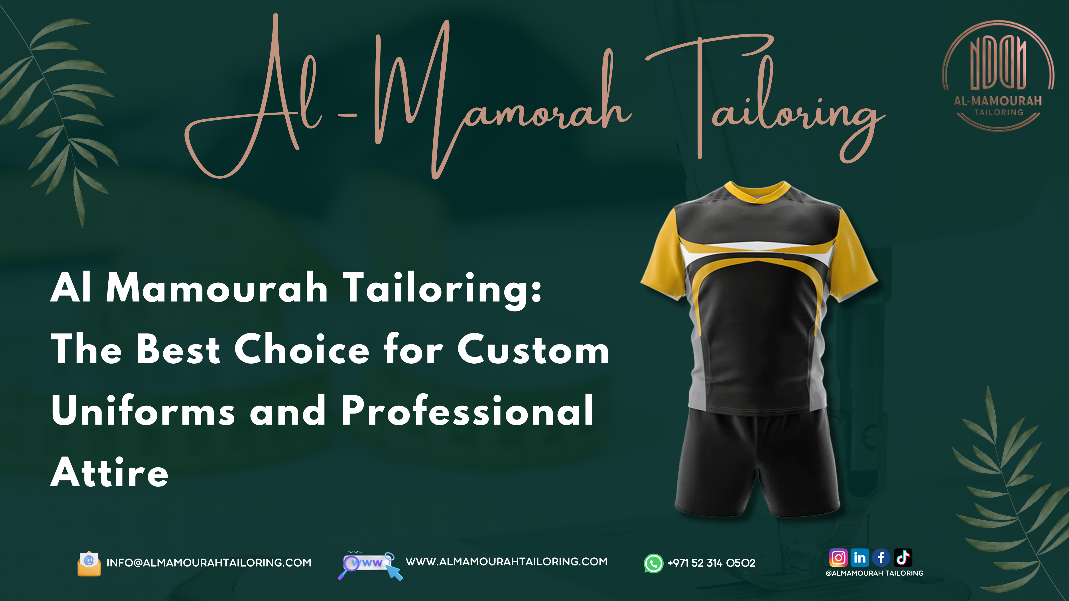 Al Mamourah Tailoring: The Best Choice for Custom Uniforms and Professional Attire